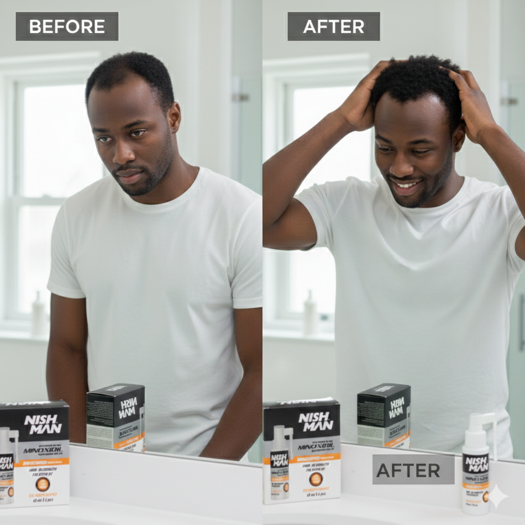 Nishman Traitement Repousse du Cheveu Minoxidil 6 Mois